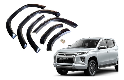 Extensiones Tapabarros Negra Mitsubishi L200 2019-2021