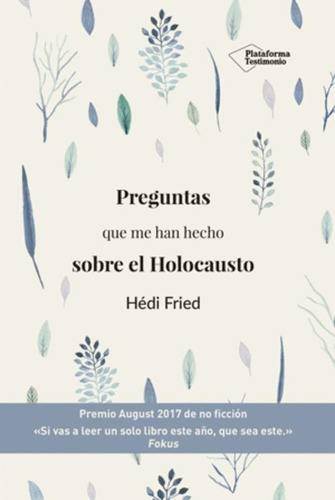 Libro Preguntas Que Me Han Hecho Sobre El Holocausto