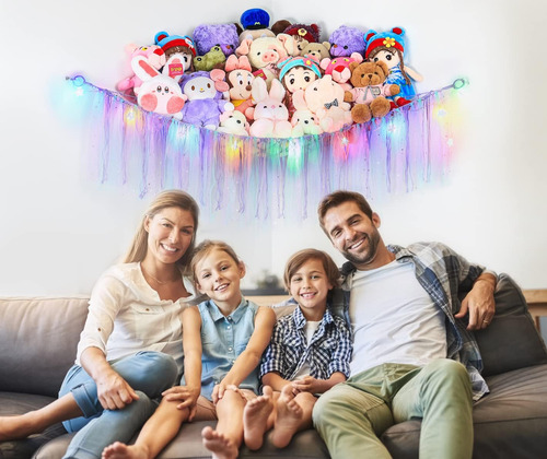 Red De Animales De Peluche O Hamaca Con Luz Led, Hamaca De J