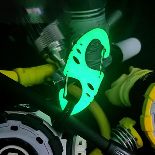 Mosquetón De Buceo Luminoso Clip Ganchos A Presión Para