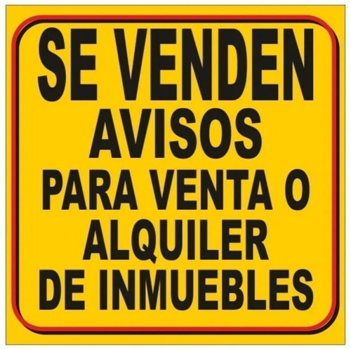 Aviso De Se Vende O Se Alquila ( Con Marco De Madera) 90x60