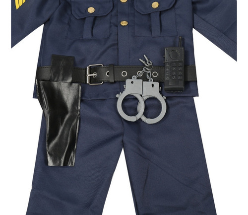 Conjunto De Uniforme De Policía Para Niños Con Disfraz De Fi