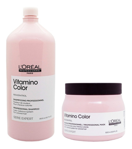 Kit Combo Loreal Vitamino Color Shampoo X1500 + Mascara X500