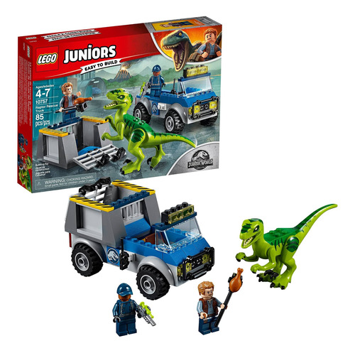 Lego Juniors/4+ Jurassic World Raptor Rescue Truck 10 Fr32ee