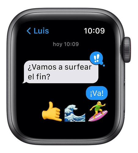 Imagen 6 de 7 de Apple Watch SE (GPS + Cellular, 40mm) - Caja de aluminio color gris espacial - Correa deportiva Azul medianoche