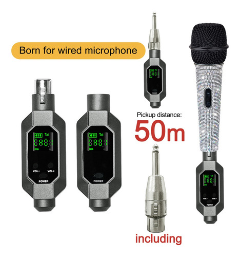 Transmisor Y Receptor Xlr De Micrófono Inalámbrico
