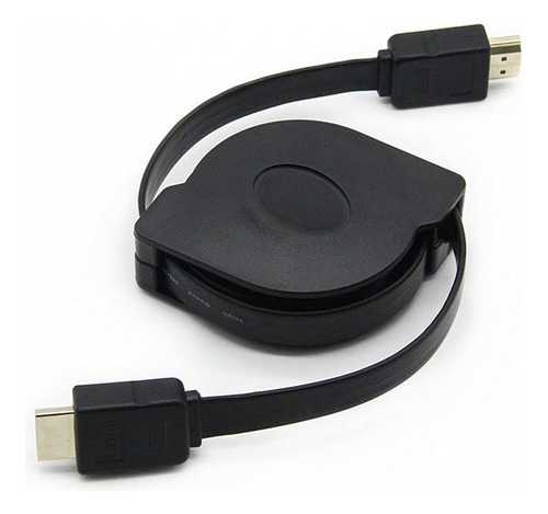 Cable Extensible Retráctil Usb A Usb Tipo C Color Negro