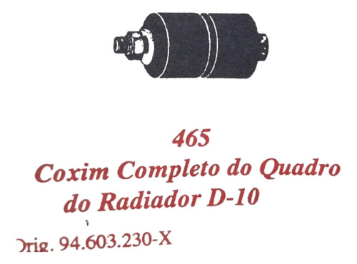 Coxim Do Quadro Do Radiador Completo Chevrolet A10 C10 D10