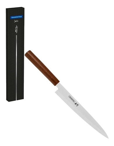 Cuchillo Para Sushi Tramontina Yanagiba 9 Silver