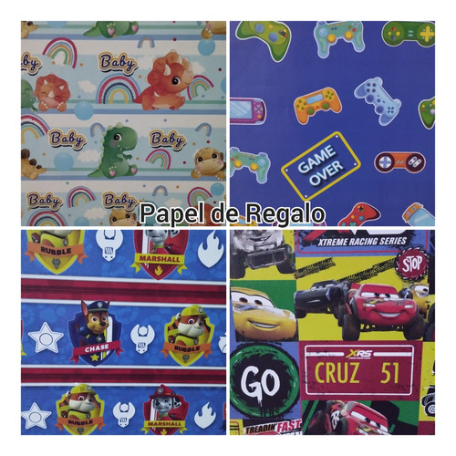 Papel De Regalo Niños-niñas Navidad Pack 100 Pliegos Oferta!