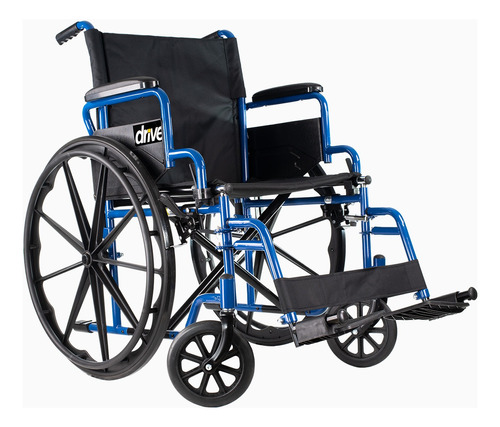 Silla De Ruedas Blue Streak 20  De Lujo Marca Drive Medical