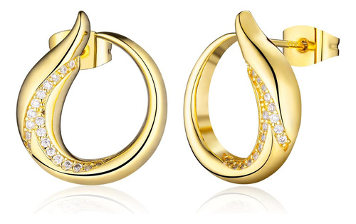 Pendientes Chapados En Oro De 14 Quilates Para Mujer, Pendie