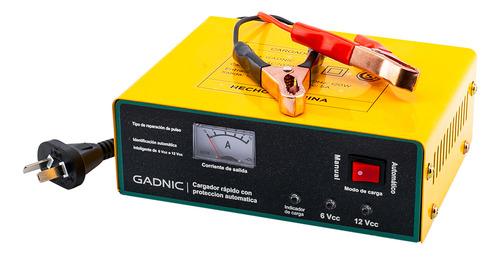 Cargador Automático de Batería Gadnic para Vehículos Tensión 6V 12V