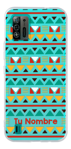 Funda Para Zte Étnico Tribal Abstracto Con Nombre