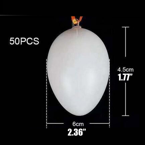 Huevos Decorativos De Plástico E 50, 6 Cm, Para Decorar El H