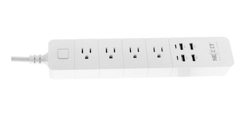 Imagen 2 de 5 de Tomacorriente Nexxt X 4 + 4 Usb Intiligente Wifi
