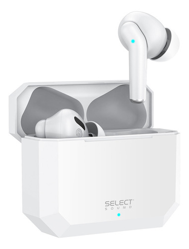 Audífonos Inalámbricos Select Sound Bth023 Bluetooth Color Blanco