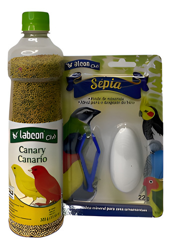 Alimento Labcon Nutricion Canarios 325 Grs + Hueso Sepia