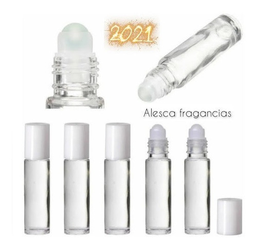 Imagen 6 de 6 de Perfumero De Vidrio Roll-on, Para Souvenir, Por 5 Unidades
