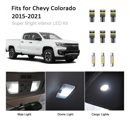 13pcs Chevy Colorado Gmc Canyon Led Kit Super Bright Map