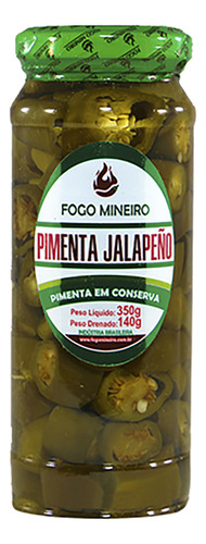 Pimenta Jalapeño Inteira Conserva Mista 350g