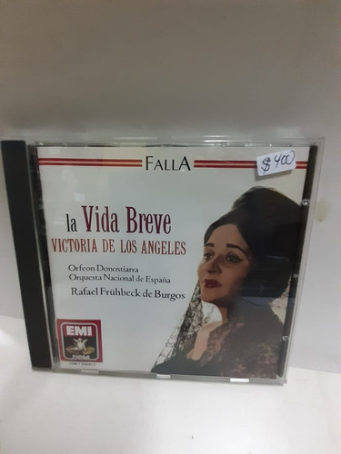 La Vida Breve Cd Manuel De Falla * Victoria De Los Angeles 