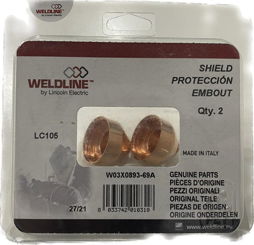 Kit X 2 Escudo Shield Consumible Plasma Lincoln Wo3x0893-69a