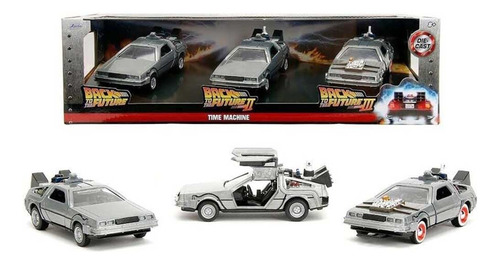 Delorean Back To The Future Kit Com 3 Modelos Jada 1/32