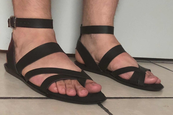 sandalias romanas hombre zara