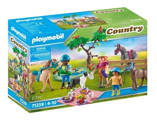Juego Playmobil Country Excursi n De P cnic Con Caballos 3