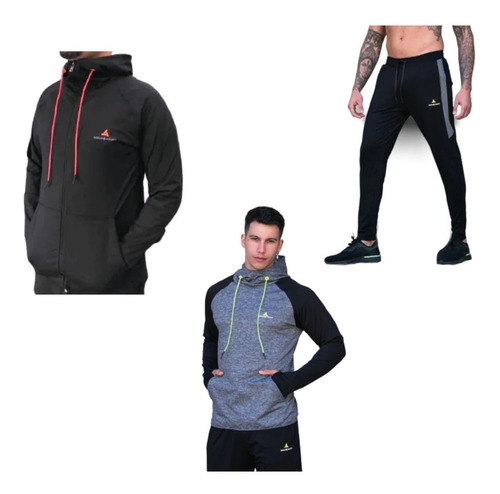 Combo Deportivo! Campera N+  Buzo +pantalón Hombre -6 Cuo