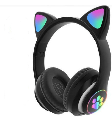 Audifonos Bluetooth Modelo Orejas De Gato Con Luces