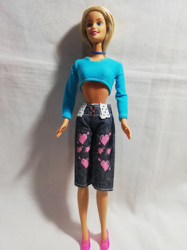  Barbie Muñeca De Playera Azul , Ratavieja