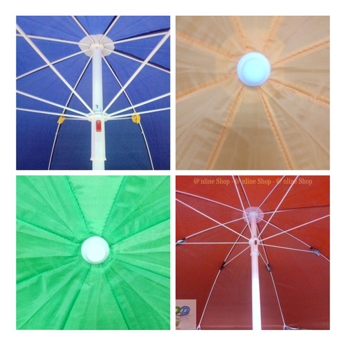 Parasol Sombrilla 92 Cms Alt Tela Impermeable Elije Color