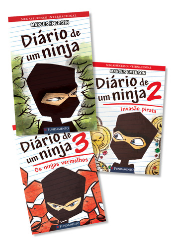 Kit Diário De Um Ninja - 3 Livros, De Marcus Emerson. Editorial Fundamento Em Português