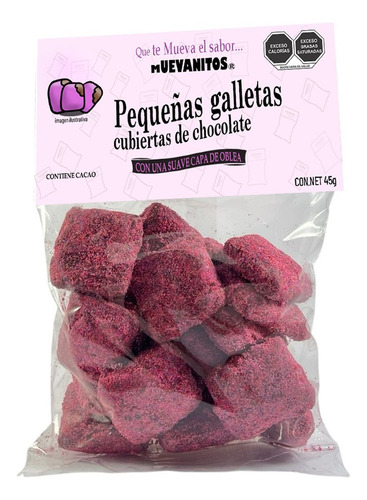 20 Galletas Con Chocolate De 45g C/u Con Una Capa De Oblea
