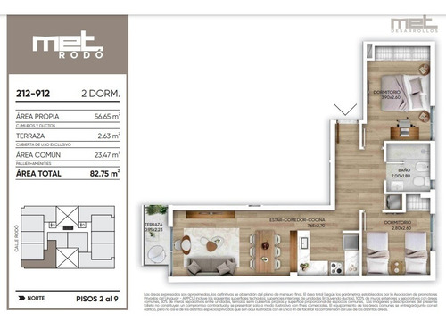 Imagen 8 de 16 de Va1156 Venta Apto 2 Dorm Met Rodo Cordon