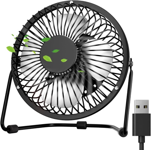 Mini Ventilador Usb Metálico Potente Y Silencioso Indoor    