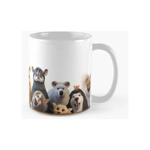 Taza Foto Realista Animales Lindos, Divertidos Y Extraños, C