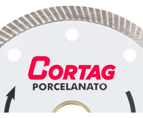 Kit 2 Disco Diamantado Turbo Porcelanato 110mm Piso Cortag