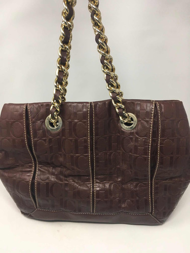 Bolsa Carolina Herrera Cafe Marron