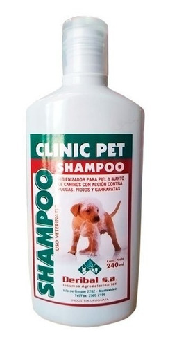 Shampoo Antipulga Para Mascotas Clinic Pet 1 Lt