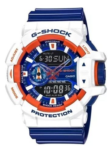 Reloj Casio G-shock Ga 400cs 7a White And Blue Original