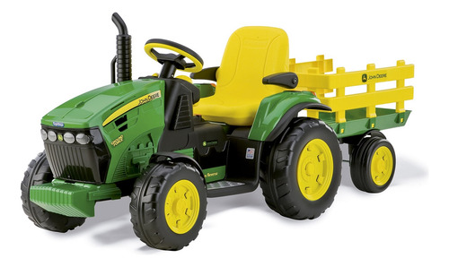 Mini Trator Elétrico John Deere 12v Com Rádio Integrado Kids