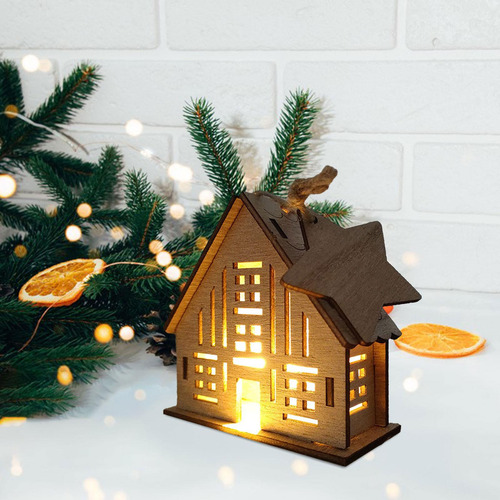 3 Las Decoraciones Navideñas De La Casa De Madera, Estilo C