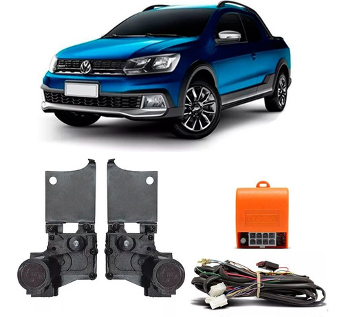 Kit Trava Elétrica Específico Vw Saveiro G7 2 Portas