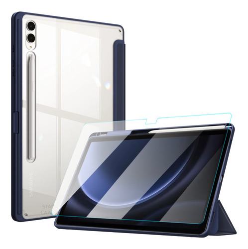 Case Acrílico Para Galaxy Tab S9 Fe+ X610 + Película Vidro