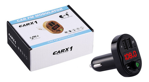 Transmisor Fm Bluetooth Carx 1 Modulador Para Carro Cargador