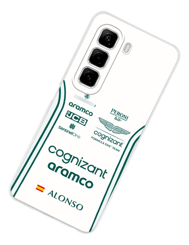 Funda Para Redmagic Aston Martin F1 Fernando Alonso Case Aston Martin Blanco Redmagic 8s Pro