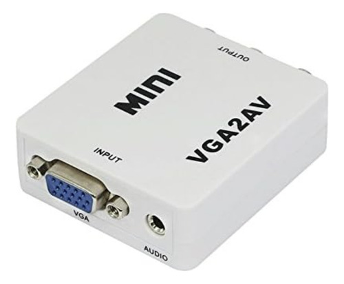 Conversor Vga A Rca Mini Vga2av Audio Y Video Ntsc Pal